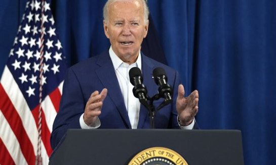 President Joe Biden speaks on July 13 in Rehoboth Beach, Del., addressing news that gunshots rang out at Republican presidential candidate former President Donald Trump's Pennsylvania campaign rally.