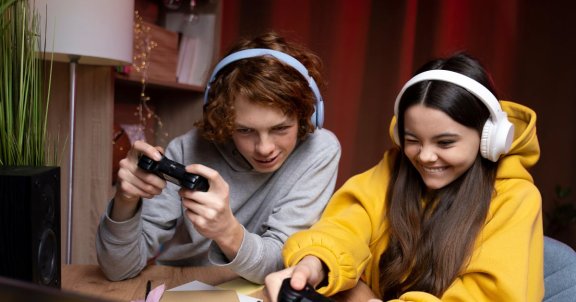 gen z gaming slang, gaming terms, two teens gaming